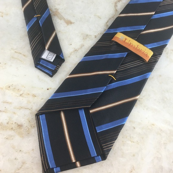 UMBRIA ALL SILK BLUE REGIMENT TIE - Picture 6 of 12